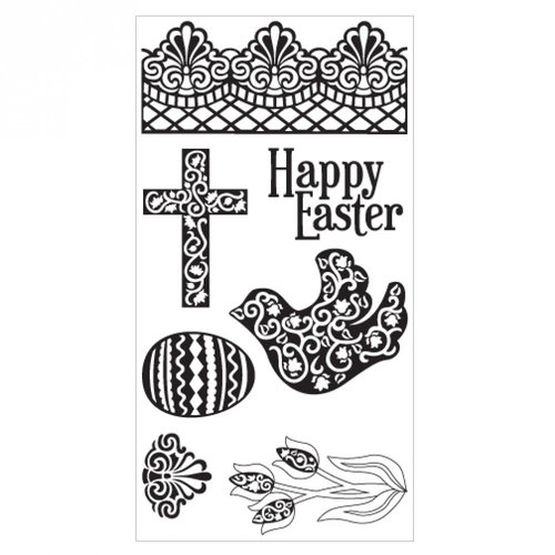 Sizzix - Clear Acrylic Stamps - Easter