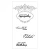 Sizzix - Interchangeable Clear Acrylic Stamps - Hanging Sign with Phrases