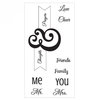 Sizzix - Interchangeable Clear Acrylic Stamps - Me and You