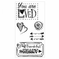 Sizzix - Clear Acrylic Stamps - You Are Loved