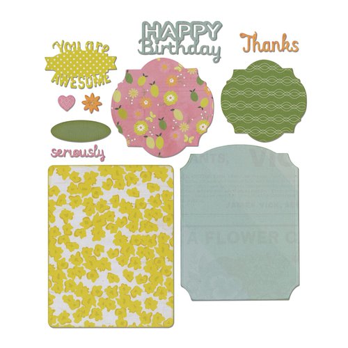 Sizzix - A Bright Harvest Collection - Thinlits Die - Basics