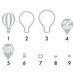 Sizzix - Triplits Die - Hot Air Balloons