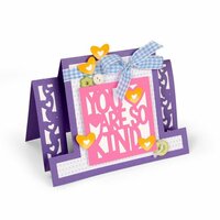 Sizzix - Framelits Die - Card, Kind Sentiments Step-Ups