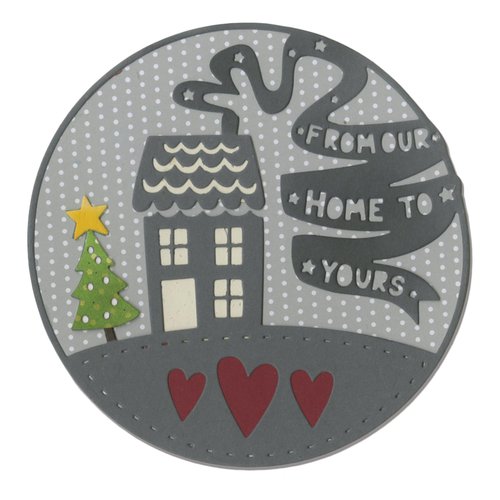 Sizzix - Let it Snow Collection - Christmas - Thinlits Die - From Our Home to Yours