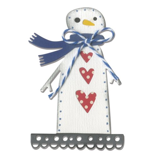 Sizzix - Let it Snow Collection - Christmas - Thinlits Die - Snowman