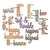 Sizzix - Tim Holtz - Alterations Collection - Thinlits Die - Script Halloween Words