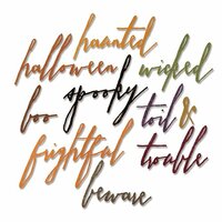 Sizzix - Tim Holtz - Alterations Collection - Thinlits Die - Handwritten Halloween