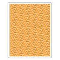 Sizzix - Tim Holtz - Alterations Collection - Halloween - Texture Fades - Embossing Folder - ZigZag