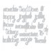 Sizzix - Tim Holtz - Alterations Collection - Christmas - Thinlits Die - Holiday Words 2 - Script