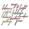 Sizzix - Tim Holtz - Alterations Collection - Christmas - Thinlits Die - Handwritten Holidays