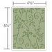 Sizzix - Tim Holtz - Alterations Collection - Christmas - Texture Fades - Embossing Folder - Holly Ribbon