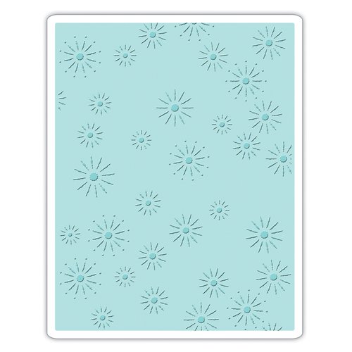 Sizzix - Tim Holtz - Alterations Collection - Christmas - Texture Fades - Embossing Folder - Sparkles