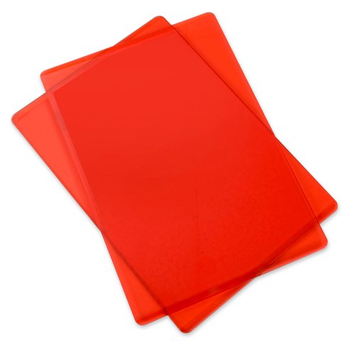 Sizzix - Cutting Pad - Standard - 1 Pair - Cherry Red
