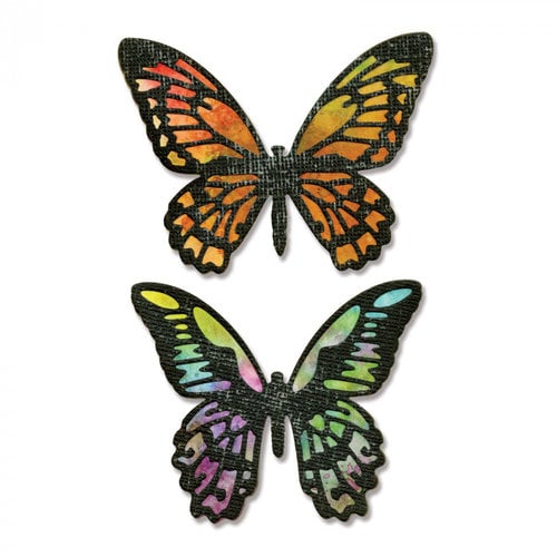Sizzix - Tim Holtz - Alterations Collection - Thinlits Dies - Detailed Butterflies