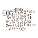 Sizzix - Tim Holtz - Alterations Collection - Thinlits Die - Stencil Numbers