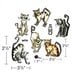 Sizzix - Tim Holtz - Alterations Collection - Framelits Dies - Crazy Cats