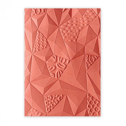 Sizzix - 3D Textured Impressions - Embossing Folders - Jumbled Triangles