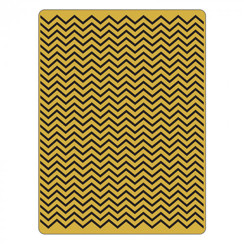 Sizzix - Tim Holtz - Alterations Collection - Texture Fades - Embossing Folder - Chevron