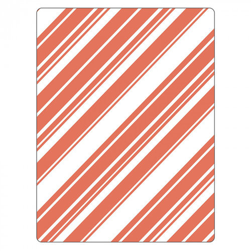 Sizzix - Christmas - Textured Impressions - Embossing Folders - Candy Cane Stripes