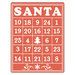 Sizzix - Christmas - Textured Impressions - Embossing Folders - Santa Bingo Card