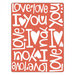 Sizzix - Textured Impressions - Embossing Folders - Phrases, I Love You