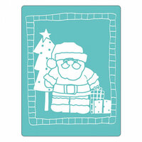Sizzix - Christmas - Textured Impressions - Embossing Folders - Santa