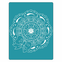 Sizzix - Textured Impressions - Embossing Folders - Scallop Circle Doily