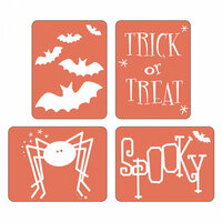 Sizzix - Halloween - Textured Impressions - Embossing Folders - Spooky Set