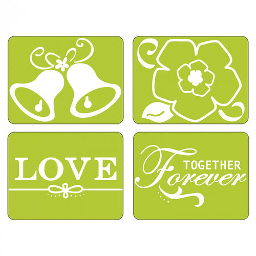 Sizzix - Textured Impressions - Embossing Folders - Together Forever Set