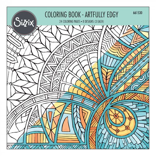 Sizzix - Coloring Book - Artfully Edgy