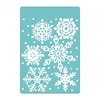 Sizzix - Christmas Collection - Textured Impressions - Embossing Folders - Falling Snowflakes