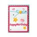 Sizzix - Framelits Dies - Card Front With Script Words Drop Ins