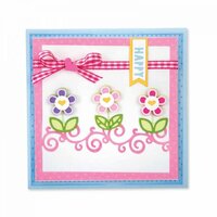 Sizzix - Framelits Dies - Card Front With Borders Drop Ins
