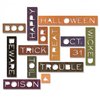 Sizzix - Tim Holtz - Alterations Collection - Halloween - Thinlits Die - Halloween Words - Thin