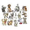 Sizzix - Tim Holtz - Alterations Collection - Framelits Die - Mini Crazy Cats and Dogs
