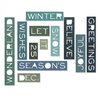 Sizzix - Tim Holtz - Alterations Collection - Thinlits Die - Thin Holiday Words