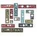 Sizzix - Tim Holtz - Alterations Collection - Thinlits Die - Thin Holiday Words 2