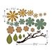 Sizzix - Tim Holtz - Alterations Collection - Thinlits Dies - Small Tattered Florals