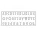 Sizzix - Tim Holtz - Alterations Collection - Bigz XL Alphabet Die - Deco
