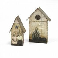 Sizzix - Tim Holtz - Alterations Collection - Bigz L Die - Tiny Houses
