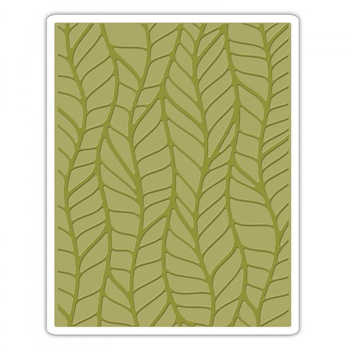 Sizzix - Tim Holtz - Alterations Collection - Texture Fades - Embossing Folder - Leafy