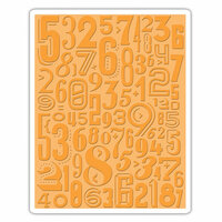 Sizzix - Tim Holtz - Alterations Collection - Texture Fades - Embossing Folder - Numeric