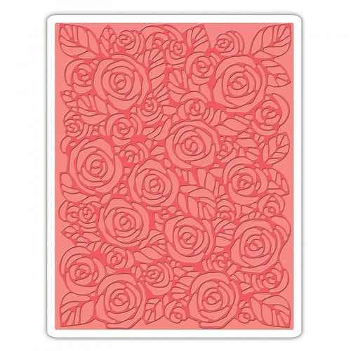 Sizzix - Tim Holtz - Alterations Collection - Texture Fades - Embossing Folder - Roses