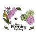 Sizzix - In Bloom Collection - Framelits Die with Clear Acrylic Stamp Set - Blooming Florals