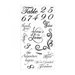 Sizzix - Clear Acrylic Stamps - Sentiments and Table Numbers