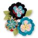 Sizzix - Thinlits Die - Stitchy Flowers and Leaf