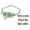 Sizzix - Framelits Die with Clear Acrylic Stamp Set - Succulent Sentiments