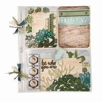 Sizzix - Succulent Serenity Collection - Thinlits Die - Journaling Cards
