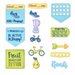 Sizzix - Framelits Die with Clear Acrylic Stamp Set - Health and Fitness Planner