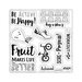 Sizzix - Framelits Die with Clear Acrylic Stamp Set - Health and Fitness Planner